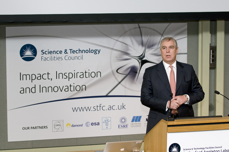 HRH Prince Andrew The Duke of York addresses the Conference