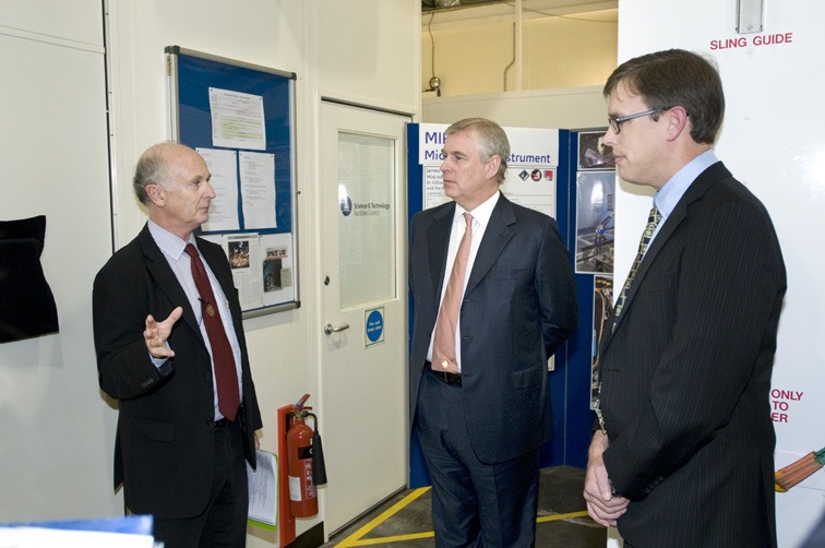 HRH Prince Andrew The Duke of York, opening the UK Centre for Calibration of Satellite Instrumentation