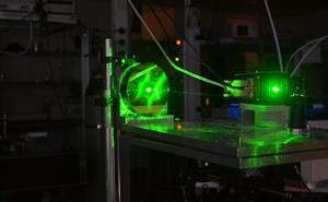 ​​​​​Launch optics for the long open-path CH4 CLaDS sensor. Visible laser alignment..