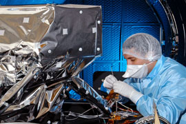 MIRI being assembled in the AIV Facility