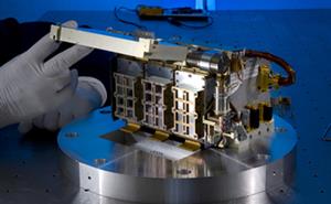 The C1XS instrument on a cleanroom table.